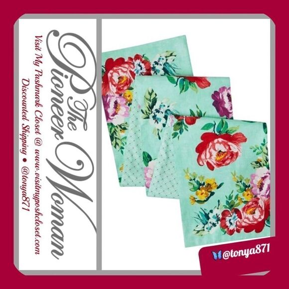 🦋 New Pioneer Woman Sweet Romance Table Runner - Picture 1 of 7